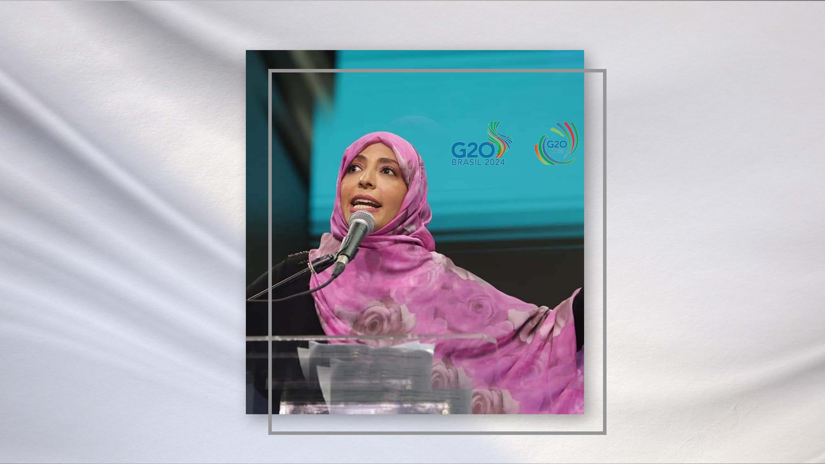 Tawakkol Karman's speech at the G20 Social Summit, Rio de Janeiro, Brasil